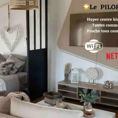 Le Pilori - Centre Historique, En Face Du Musee Du Pilori, A 2mn A Pied De L'hyper Centre Et Proche Toutes Commodites, Wifi-netflix 아파트